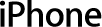 iPhone logo for the history of the iPhone article